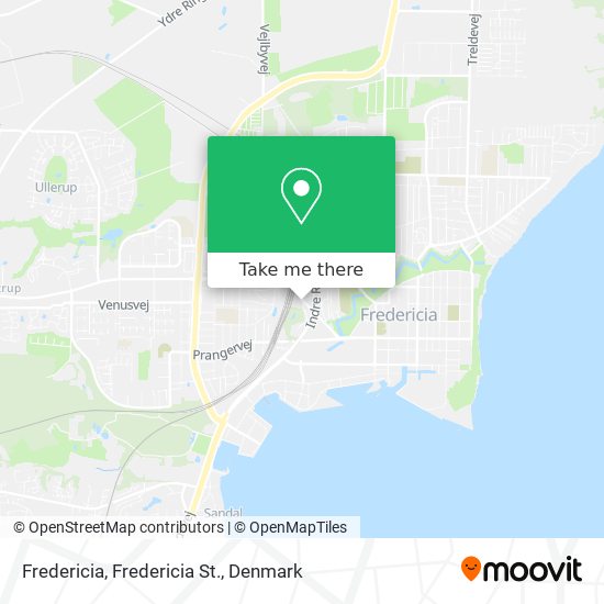 Fredericia, Fredericia St. map