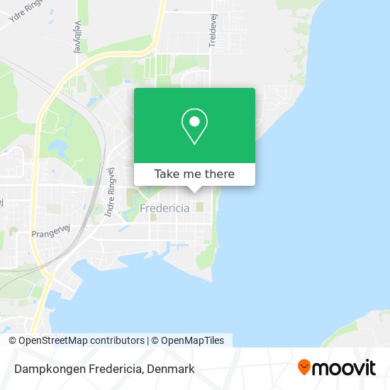 Dampkongen Fredericia map