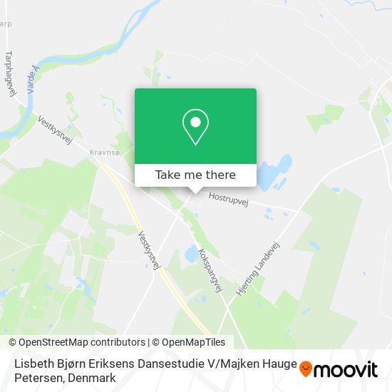 Lisbeth Bjørn Eriksens Dansestudie V / Majken Hauge Petersen map