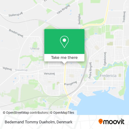 Bedemand Tommy Dueholm map