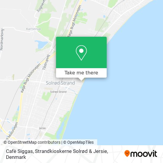 Cafè Siggas, Strandkioskerne Solrød & Jersie map
