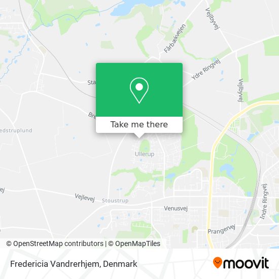 Fredericia Vandrerhjem map