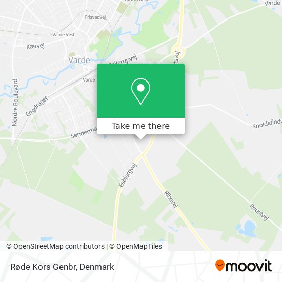 Røde Kors Genbr map