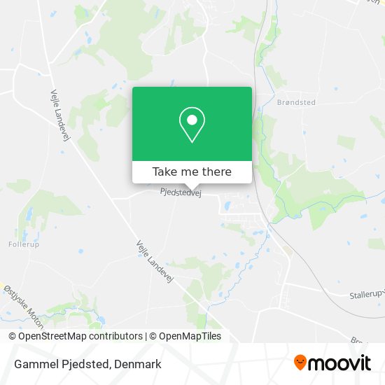 Gammel Pjedsted map