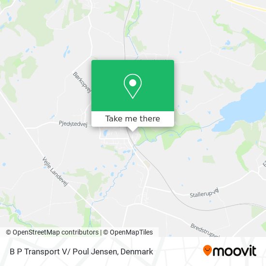 B P Transport V/ Poul Jensen map