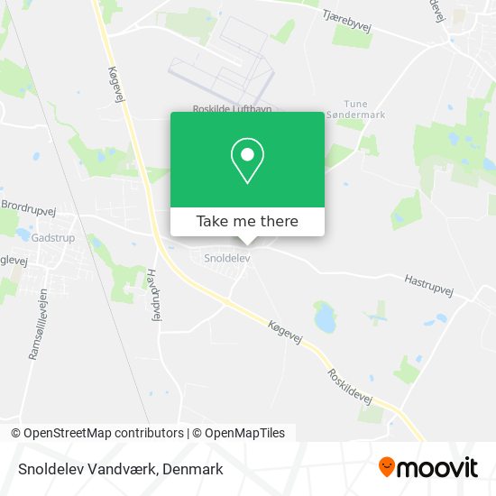 Snoldelev Vandværk map