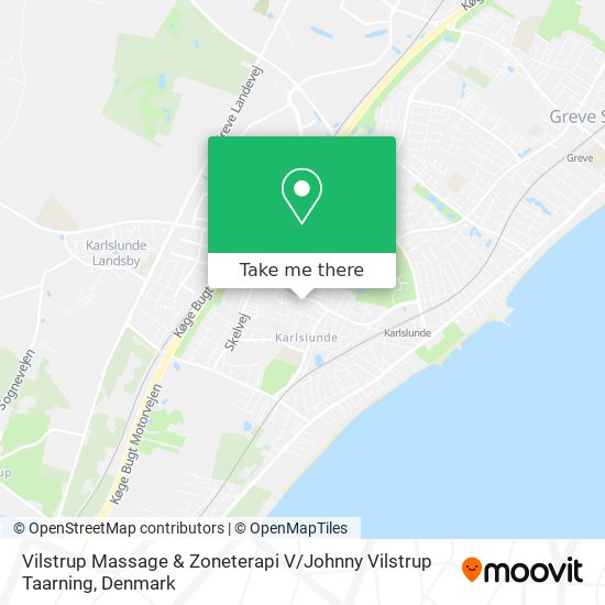 Vilstrup Massage & Zoneterapi V / Johnny Vilstrup Taarning map