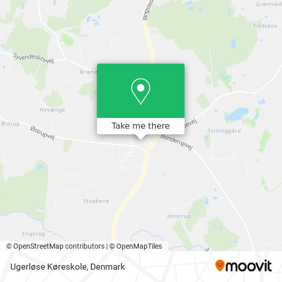 Ugerløse Køreskole map