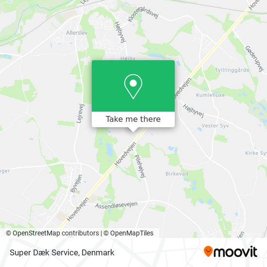 Super Dæk Service map