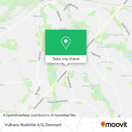 Vulkano Roskilde A/S map