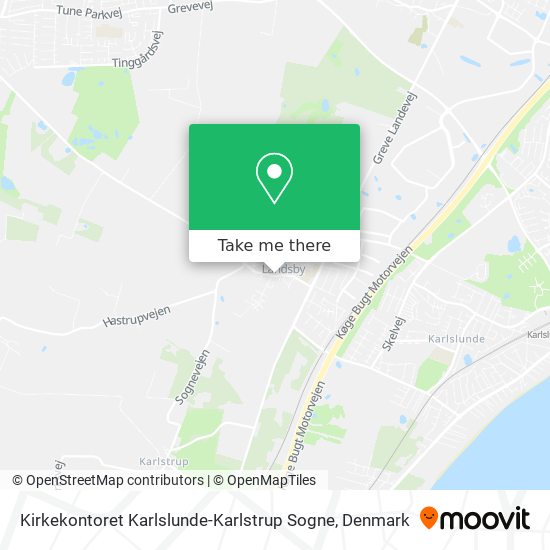 Kirkekontoret Karlslunde-Karlstrup Sogne map
