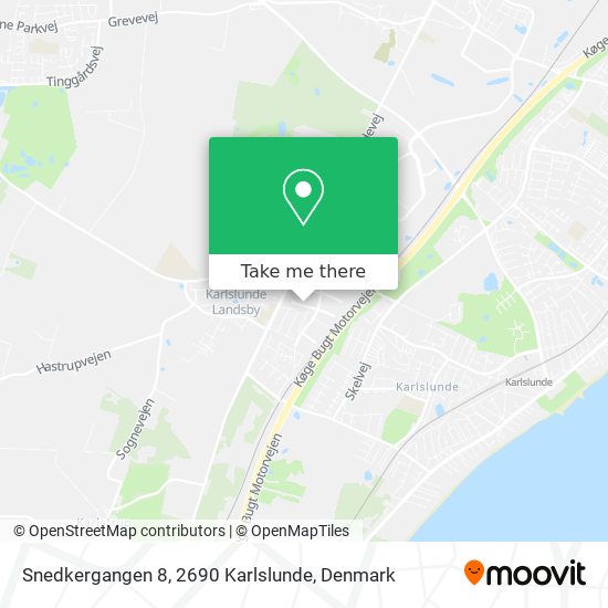 Snedkergangen 8, 2690 Karlslunde map