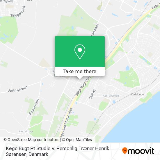 Køge Bugt Pt Studie V. Personlig Træner Henrik Sørensen map