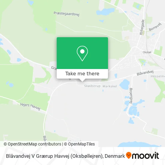 Blåvandvej V Grærup Havvej (Oksbøllejren) map