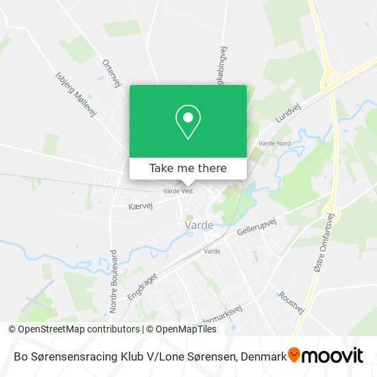 Bo Sørensensracing Klub V / Lone Sørensen map