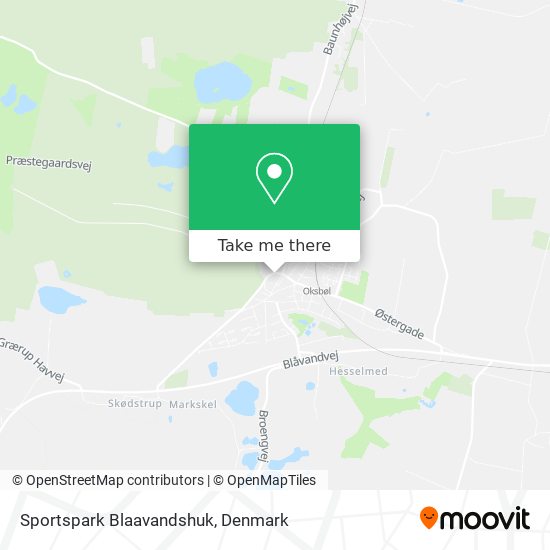 Sportspark Blaavandshuk map