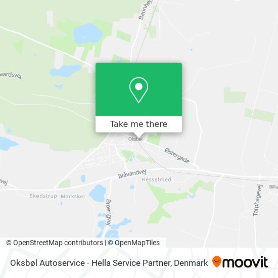 Oksbøl Autoservice - Hella Service Partner map