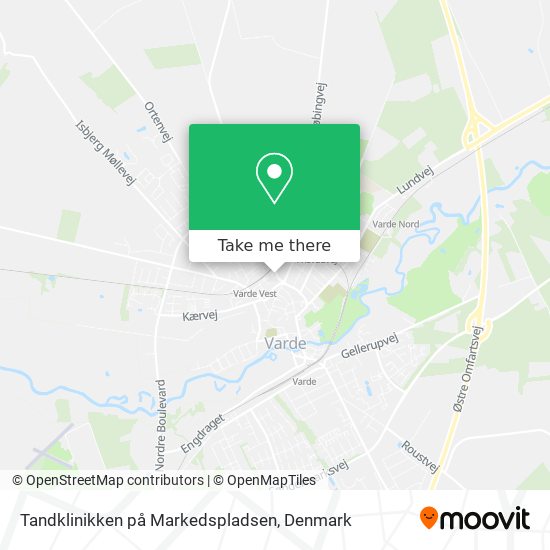 Tandklinikken på Markedspladsen map