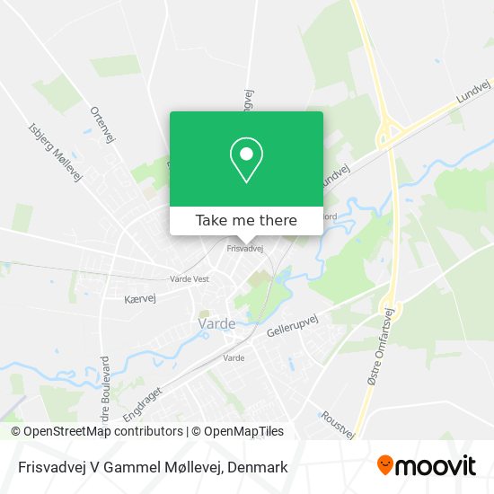 Frisvadvej V Gammel Møllevej map