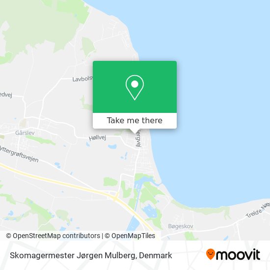 Skomagermester Jørgen Mulberg map