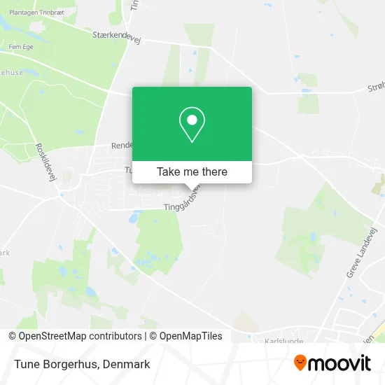 Tune Borgerhus map