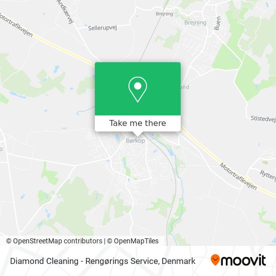 Diamond Cleaning - Rengørings Service map