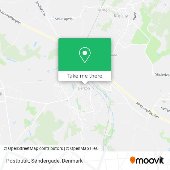 Postbutik, Søndergade map