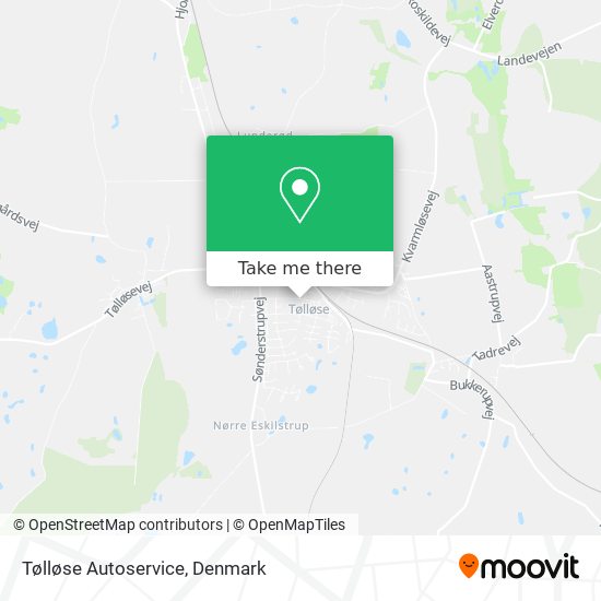 Tølløse Autoservice map