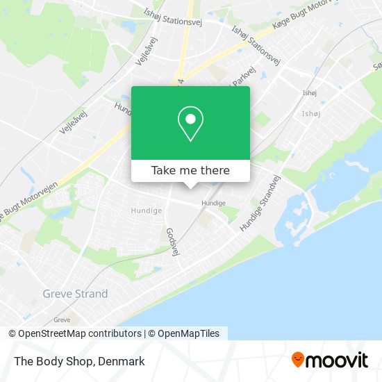 The Body Shop map