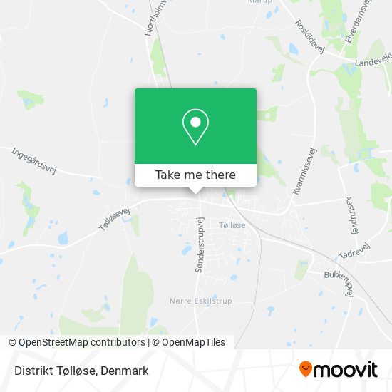 Distrikt Tølløse map