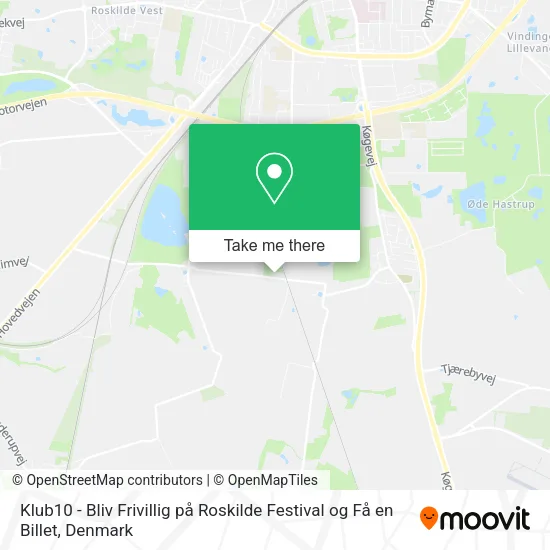 Klub10 - Bliv Frivillig på Roskilde Festival og Få en Billet map