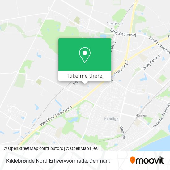 Kildebrønde Nord Erhvervsområde map