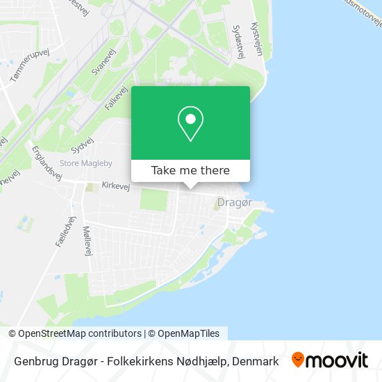 Genbrug Dragør - Folkekirkens Nødhjælp map