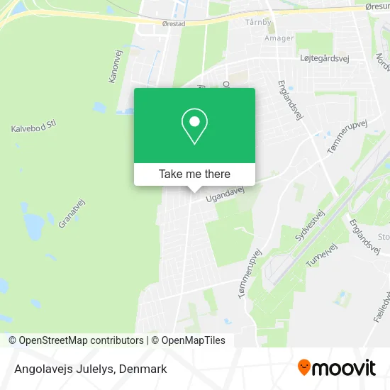 Angolavejs Julelys map