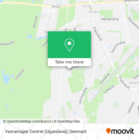 Vestamager Centret (Ugandavej) map