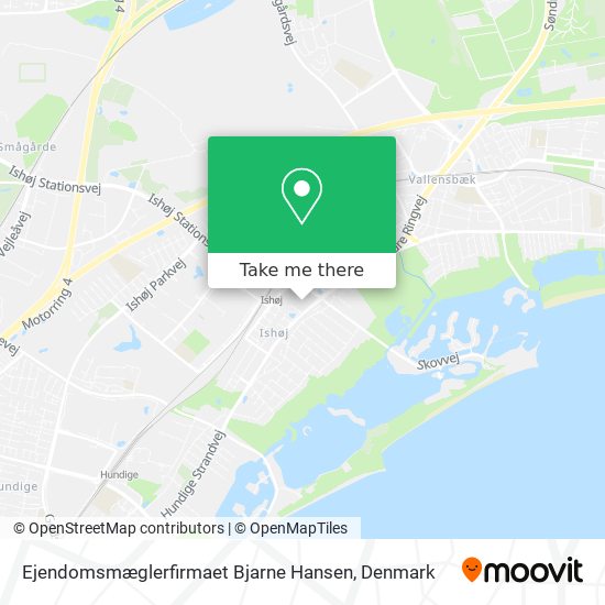Ejendomsmæglerfirmaet Bjarne Hansen map