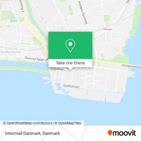 Intermail Danmark map