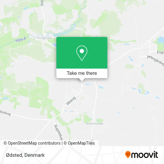 Ødsted map