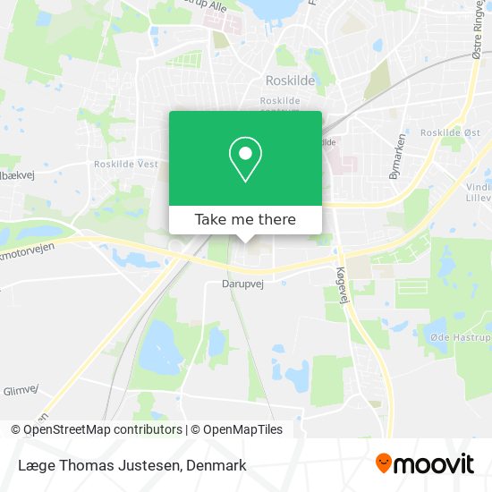 Læge Thomas Justesen map