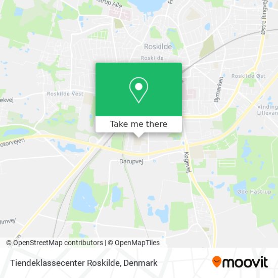 Tiendeklassecenter Roskilde map