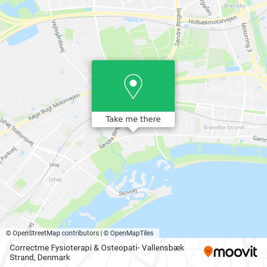 Correctme Fysioterapi & Osteopati- Vallensbæk Strand map