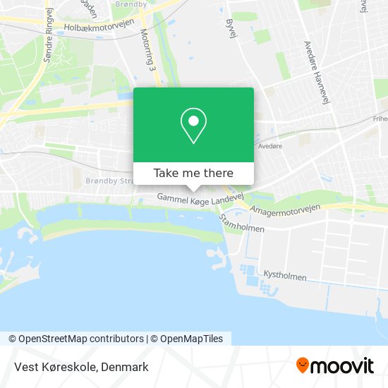 Vest Køreskole map