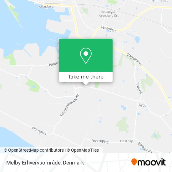 Melby Erhvervsområde map