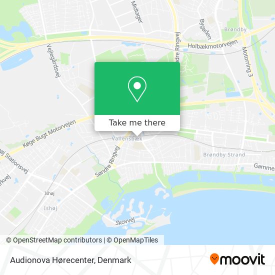 Audionova Hørecenter map
