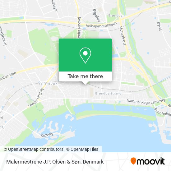 Malermestrene J.P. Olsen & Søn map