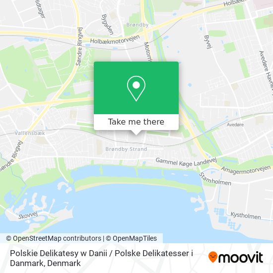 Polskie Delikatesy w Danii / Polske Delikatesser i Danmark map