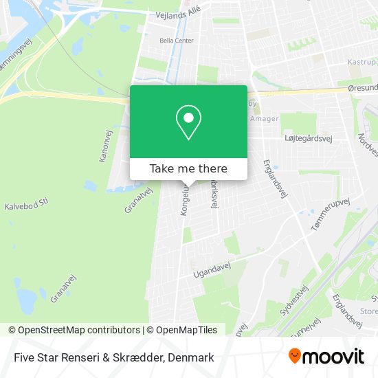 Five Star Renseri & Skrædder map