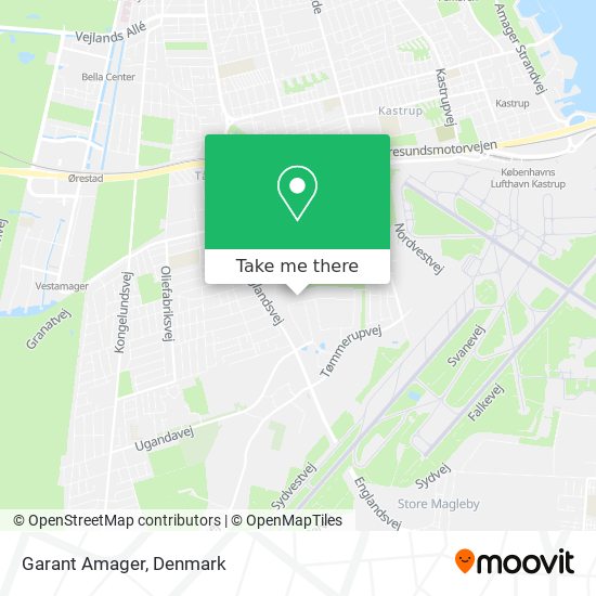 Garant Amager map