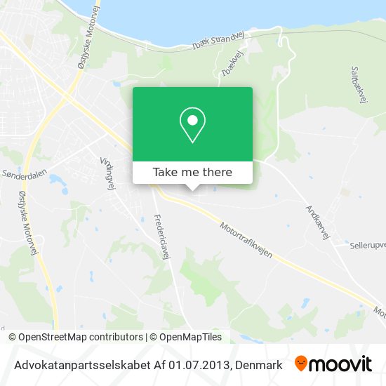 Advokatanpartsselskabet Af 01.07.2013 map