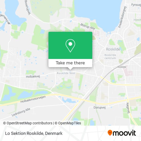 Lo Sektion Roskilde map